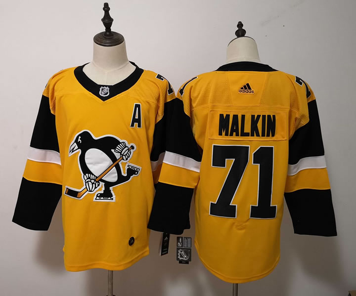 Penguins 71 Evgeni Malkin Gold Gold Alternate Adidas Jersey,We sell and wholesale Penguins 71 Evgeni Malkin Gold Gold Alternate Adidas Jersey on line form chian!